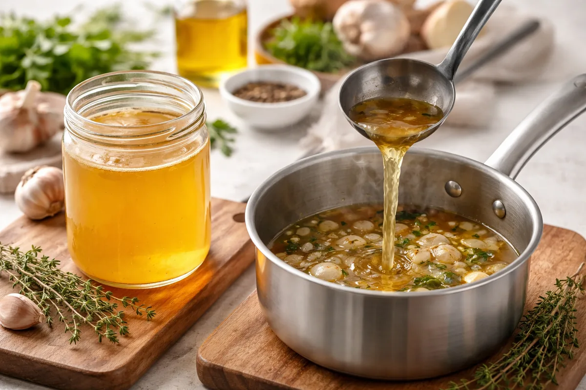 Quand utiliser du bouillon maison dans une sauce